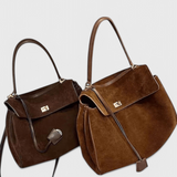 Henna Suede Shoulder Bag