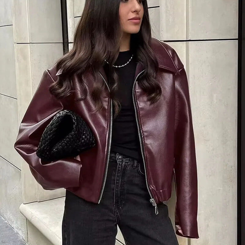Leather Bomber
