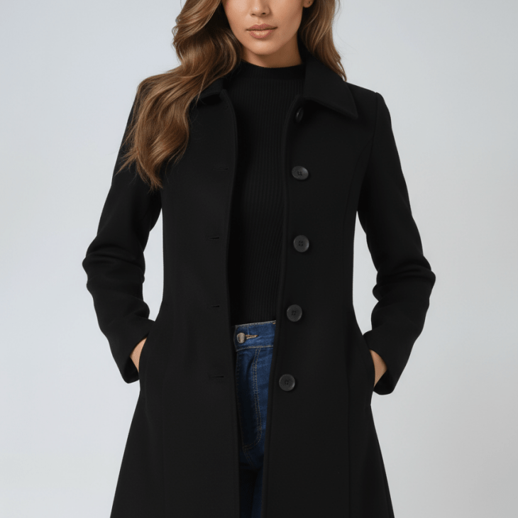 Helena | Women's Winter Coat with a Button