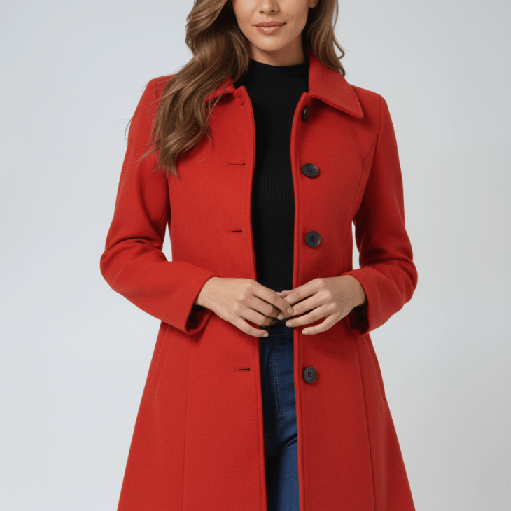 Helena | Women's Winter Coat with a Button