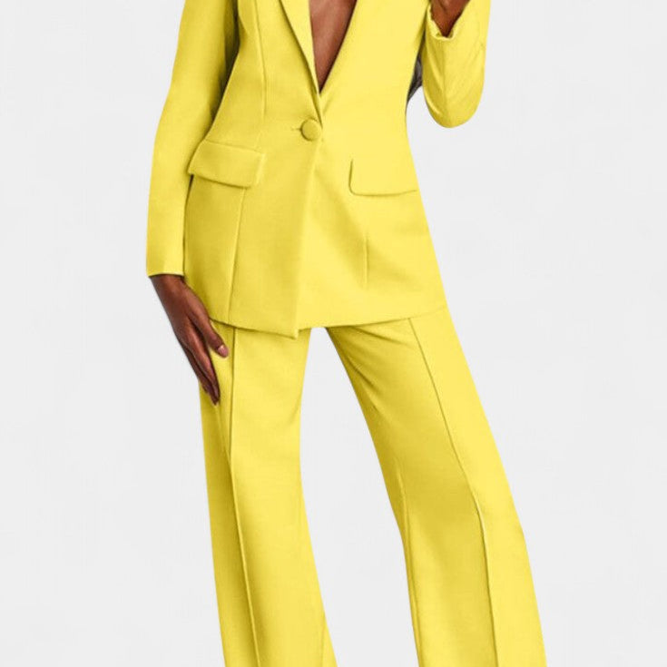 Marnie Tailored Blazer and Wide-Leg Pants Set