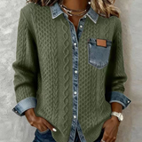 Fátima – Top with Denim Details