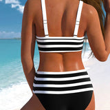 Lucía - High-Waisted Striped Bikini