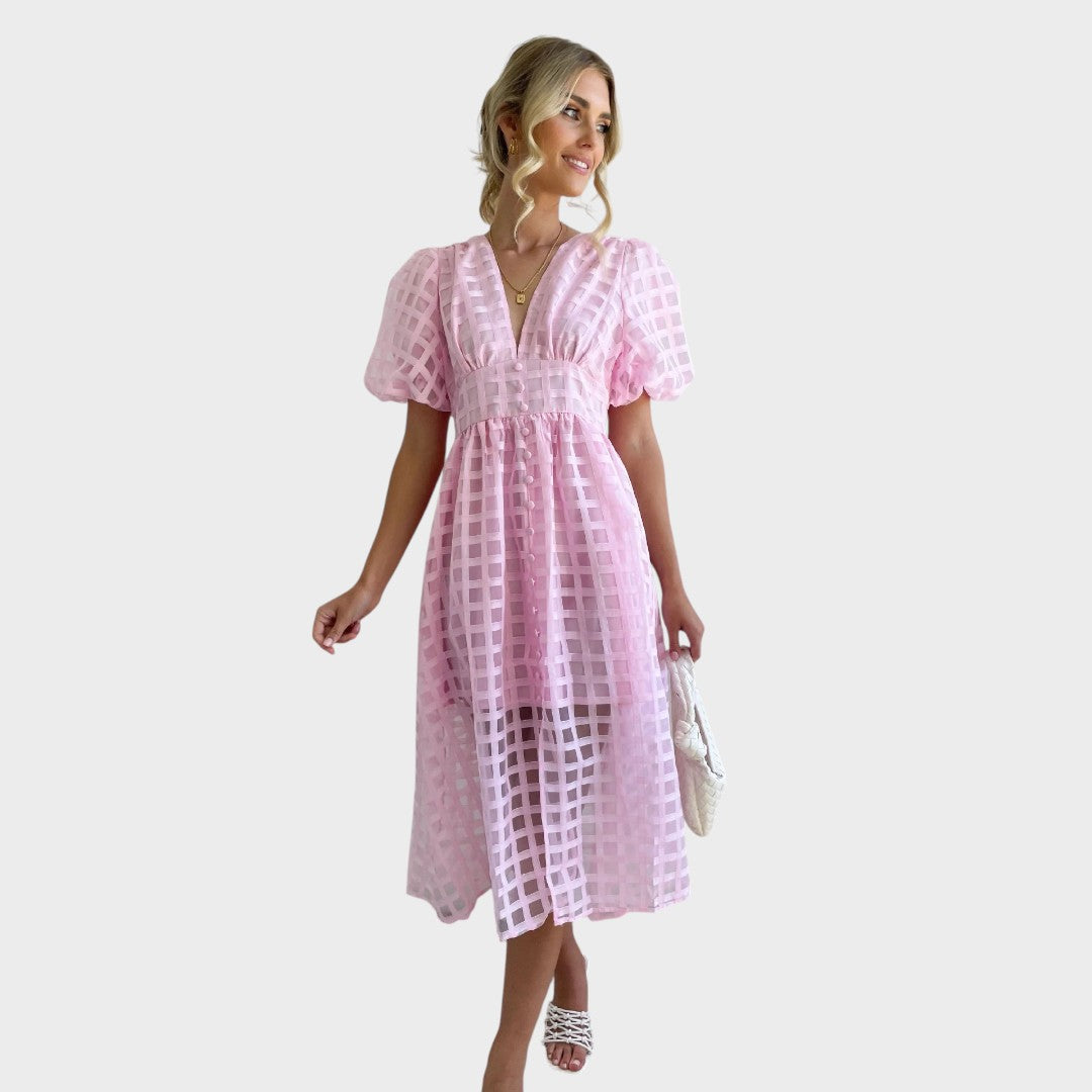 Julia – Lace Dress with Bell Sleeves