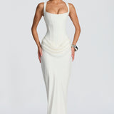 Leonor - Square Neck Maxi Dress