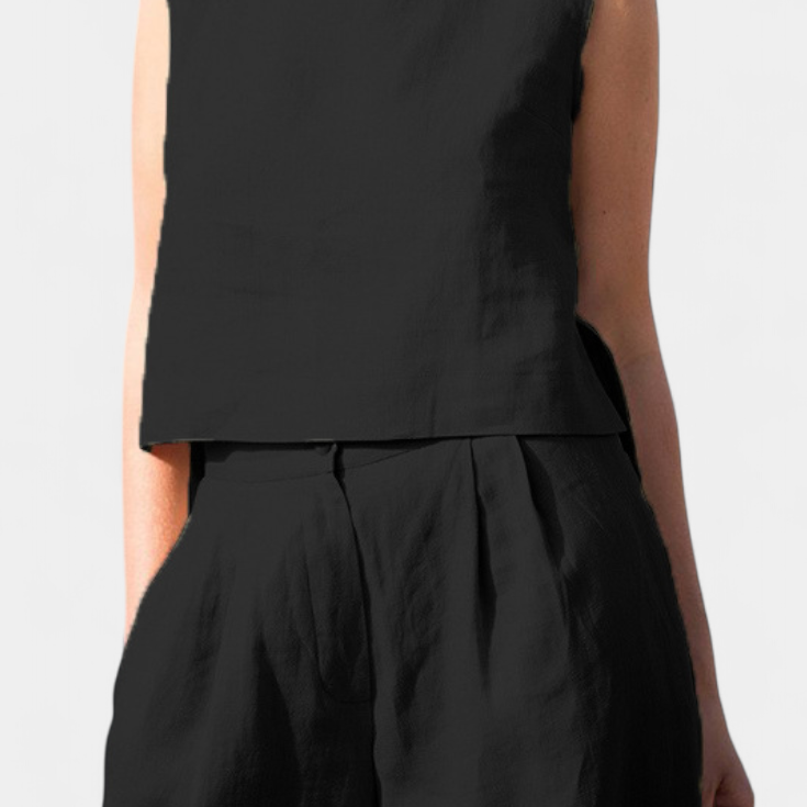 Yvanne Vintage Sleeveless Summer Set