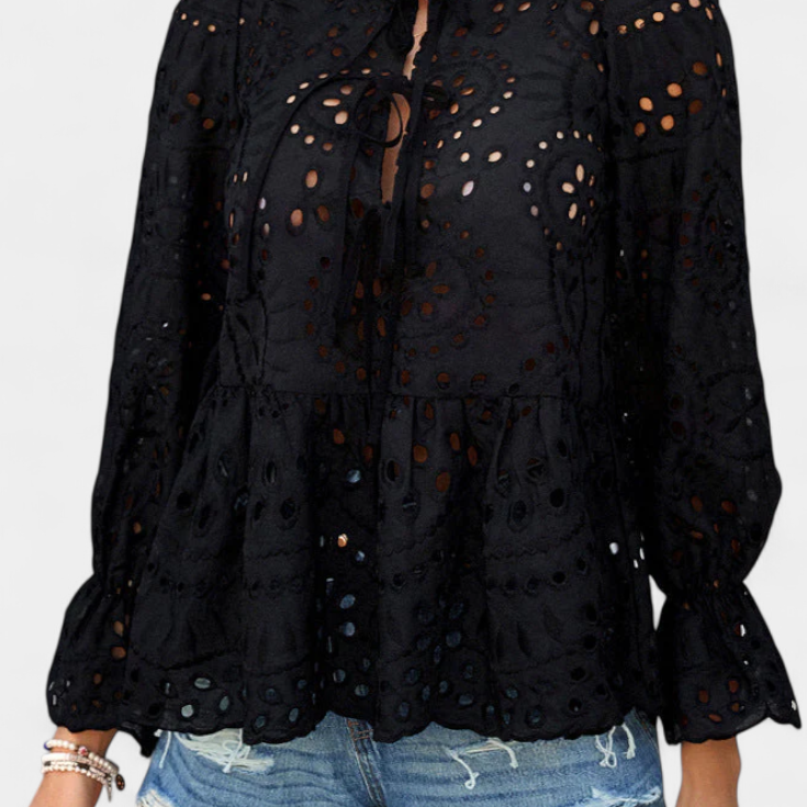Kayden Bohemian Lace Top with Flowing Cut