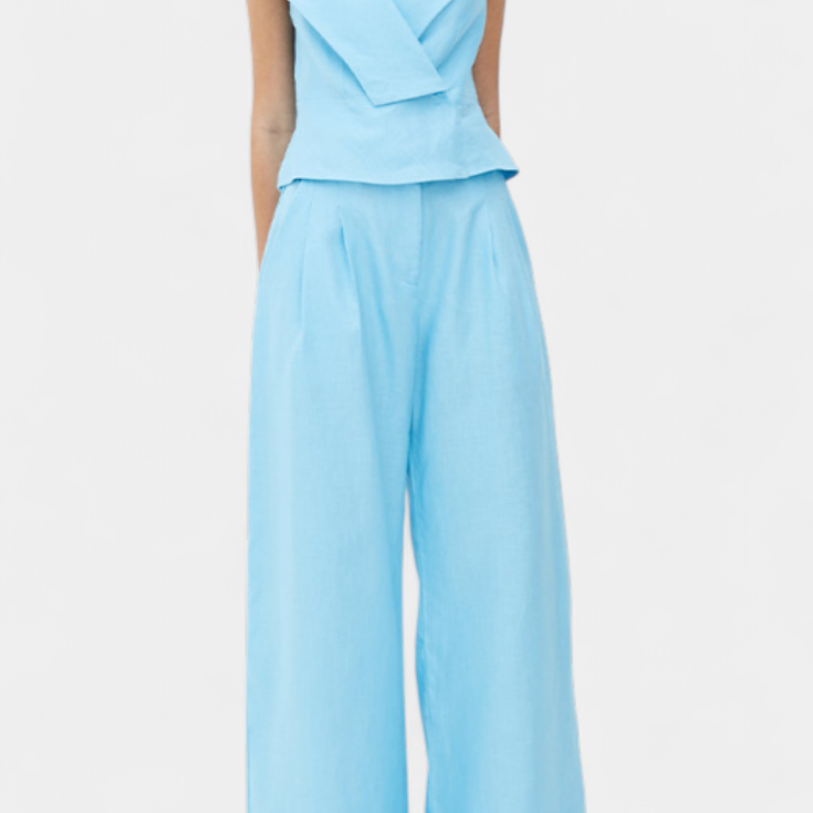 Hayden Asymmetrical Top and Palazzo Pants