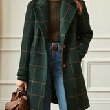 ARVAE™ | Long Checkered Coat