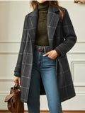 ARVAE™ | Long Checkered Coat