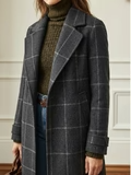 ARVAE™ | Long Checkered Coat