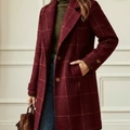 ARVAE™ | Long Checkered Coat