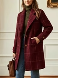 ARVAE™ | Long Checkered Coat