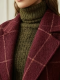 ARVAE™ | Long Checkered Coat