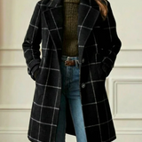 ARVAE™ | Long Checkered Coat
