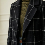 ARVAE™ | Long Checkered Coat