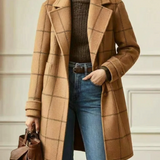 ARVAE™ | Long Checkered Coat
