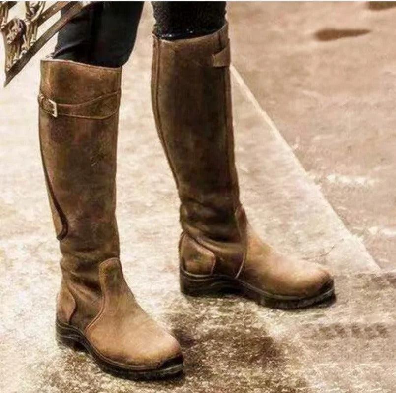 Amalia | Waterproof Leather Riding Boots