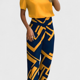 Cassandra Blouse and Pants Set
