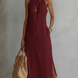 White Linen Dress