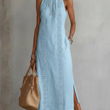 White Linen Dress