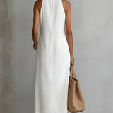 White Linen Dress