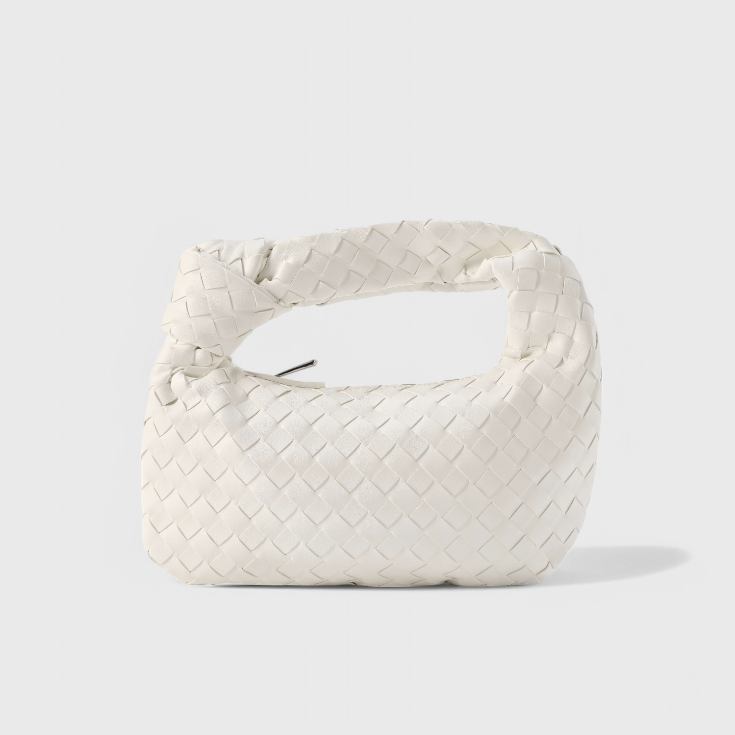 Sage Mini Woven Satchel Bag