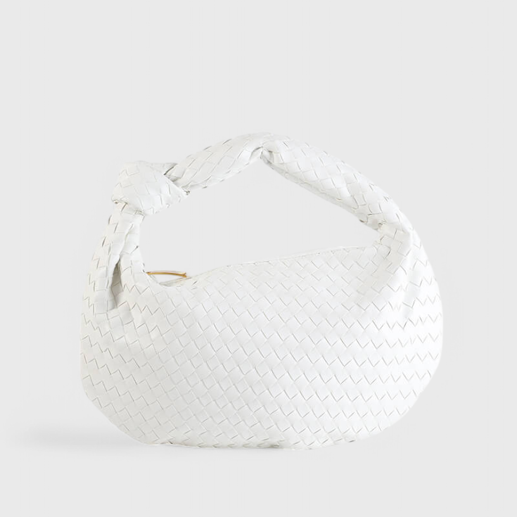 Sage Medium Woven Shoulder Bag