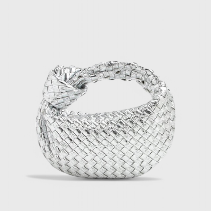 Sage Mini Woven Satchel Bag