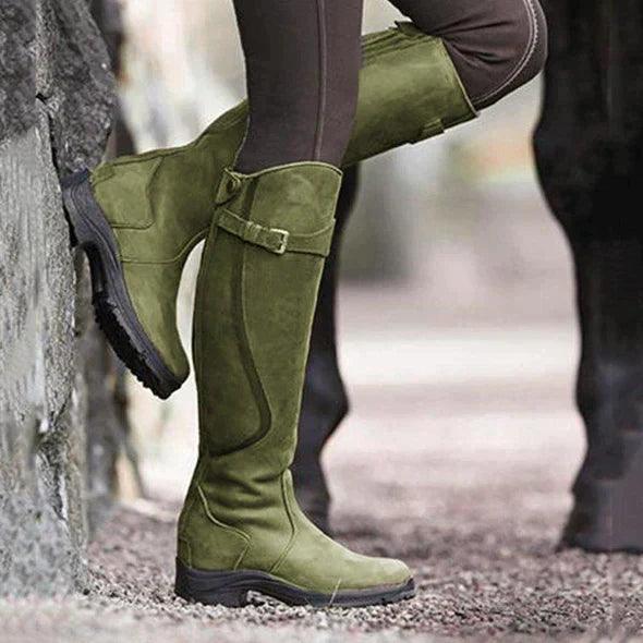 Amalia | Waterproof Leather Riding Boots